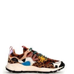 Femme Flower Mountain Baskets-- Baskets Yamano 3 Uni - Léopard