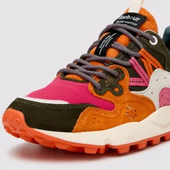 Femme Flower Mountain Baskets-- Baskets Yamano 3 Uni - Kaki/ Fushia