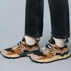 Femme Flower Mountain Baskets-- Baskets Yamano 3 Uni - Marron/ Beige