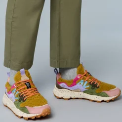 Femme Flower Mountain Baskets-- Baskets Yamano 3 Woman - Marron/ violet