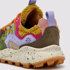 Femme Flower Mountain Baskets-- Baskets Yamano 3 Woman - Marron/ violet