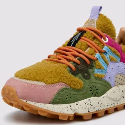 Femme Flower Mountain Baskets-- Baskets Yamano 3 Woman - Marron/ violet