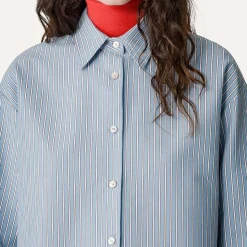 Femme Forte_Forte Chemises-- Chemise rayé - Bleu