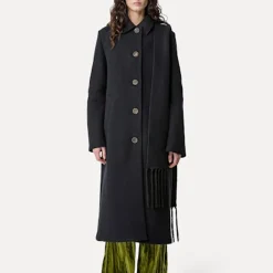 Femme Forte_Forte Manteaux-- Manteau long - Noir