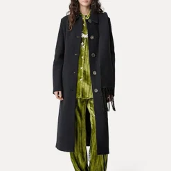 Femme Forte_Forte Manteaux-- Manteau long - Noir