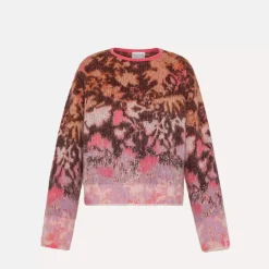 Femme Forte_Forte Mailles-- Pull Alpaga - Rose