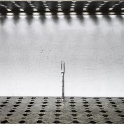 259 SERAX Couverts|Fourchettes-Fourche en métal martelé - Stonewash - La Nouvelle Table