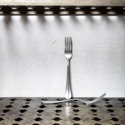 259 SERAX Fourchettes-Fourchette à dessert Surface en acier inoxydable mat