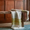 631 LIBECO Plaids & Couvertures-Fouta Belge en lin - Rayures Moutarde