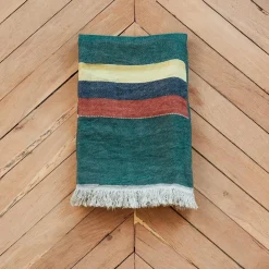 631 LIBECO Plaids & Couvertures-Fouta Belge en lin - Spruce