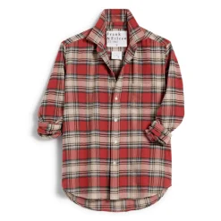 Femme FRANK ET EILEEN Chemises-Frank & Eileen - Chemise Eileen - Carreaux Rouge délavé