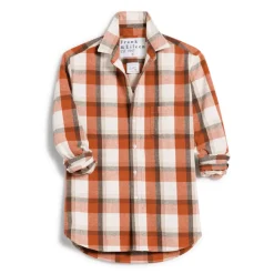 Femme FRANK ET EILEEN Chemises-Frank & Eileen - Chemise Eileen - Carreaux Orange et Marron