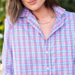 Femme FRANK ET EILEEN Chemises-Frank & Eileen - Chemise Eileen - Carreaux Marine