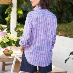 Femme FRANK ET EILEEN Chemises-Frank & Eileen - Chemise Eileen - Carreaux Marine