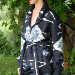 Femme Frantic Mailles-- Cardigan Andrea Cardi - Noir