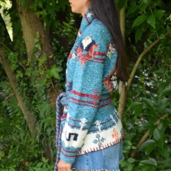 Femme Frantic Mailles-- Cardigan Las Cruces - Vert