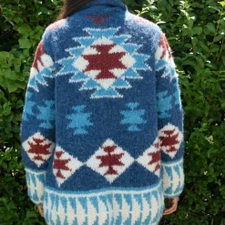 Femme Frantic Mailles-- Cardigan Nevada - Bleu