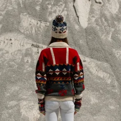 Femme Frantic Mailles-- Gilet Teardrops - Rouge