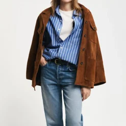 Homme GANT Chemises-- Chemise à Rayures - Lapis Blue