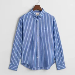 Homme GANT Chemises-- Chemise à Rayures - Lapis Blue