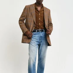 Homme GANT Chemises-- Chemise Velours - Cacao