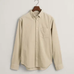 Homme GANT Chemises-- Chemise Velours - Putty