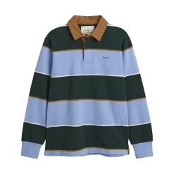 Homme GANT Polos-- Polo Rugger Rayé - Ciel
