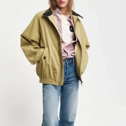 Homme GANT Vestes-- Veste Harrington - Kaki