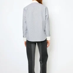 Femme GERARD DAREL Chemises-- Chemise à rayures et col blanc - Anthracite