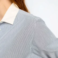 Femme GERARD DAREL Chemises-- Chemise à rayures et col blanc - Anthracite