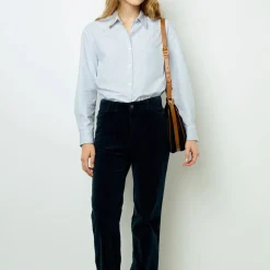 Femme GERARD DAREL Chemises-- Chemise en popeline à rayures - Bleu Ocean