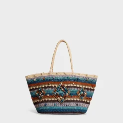 Femme Gerard Darel Sacs À Main-- Panier en raphia - Bleu