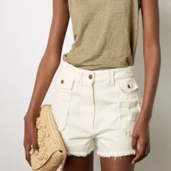 Femme Gerard Darel Shorts-- Short Farel - Ecru