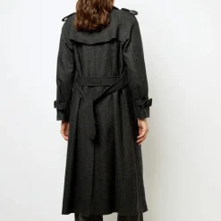 Femme GERARD DAREL Manteaux-- Trench Serge - Anthracite
