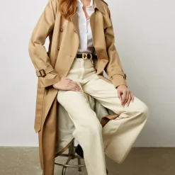 Femme Gerard Darel Manteaux-- Trench Serge - Beige