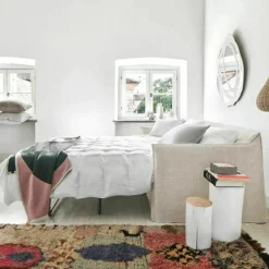 202 GERVASONI Canapés Gervasoni-Gervasoni - Canapé lit Ghost n°15 - Lin Blanc