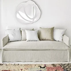 202 GERVASONI Canapés Gervasoni-Gervasoni - Canapé lit Ghost n°15 - Lin Blanc