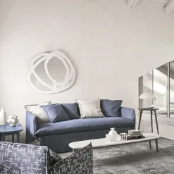 202 GERVASONI Canapés Gervasoni-Gervasoni - Canapé lit Ghost n°15 - Lin Blanc