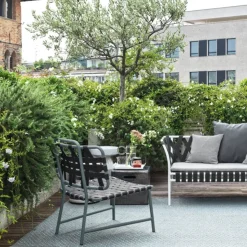 202 GERVASONI Fauteuils-Gervasoni - Fauteuil Inout n°856 - Oxido Gris