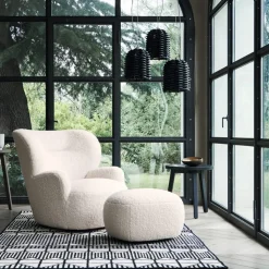 202 GERVASONI Fauteuils-Gervasoni - Fauteuil Loll 09 G - Blanc