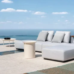 202 GERVASONI Tables-Gervasoni - Guéridon Brise N°43 - Blanc