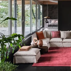 202 GERVASONI Fauteuils-Gervasoni - Pouf Ghost n°06P - Lin Blanc