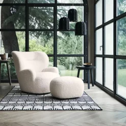 202 GERVASONI Fauteuils-Gervasoni - Pouf Loll 08 - Blanc