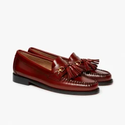 Femme GH Bass Mocassins-- Mocassins Tetra Tassel - Cognac