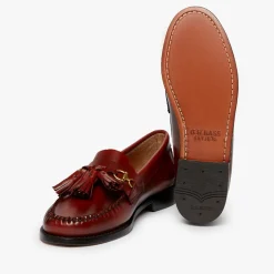 Femme GH Bass Mocassins-- Mocassins Tetra Tassel - Cognac