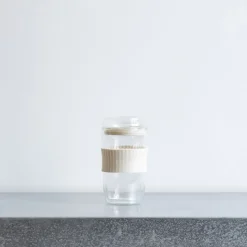 738 POKETLE Gourdes-Gobelet en verre 330 - Ivoire - Poketle