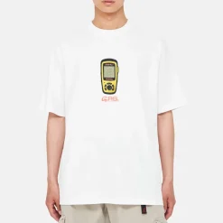 Homme Gramicci L'esprit Merci|T-shirts-- T-Shirt GPS - Blanc