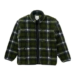 Homme Gramicci Vestes-- Veste Shadow Plaid Sherpa - Vert