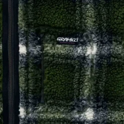 Homme Gramicci Vestes-- Veste Shadow Plaid Sherpa - Vert