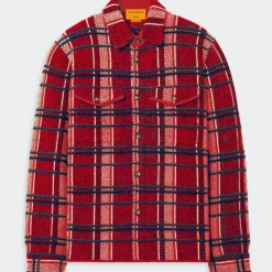 Femme GUEST IN RESIDENCE L'esprit Merci|Chemises-- Chemise Plaid Work - Rouge